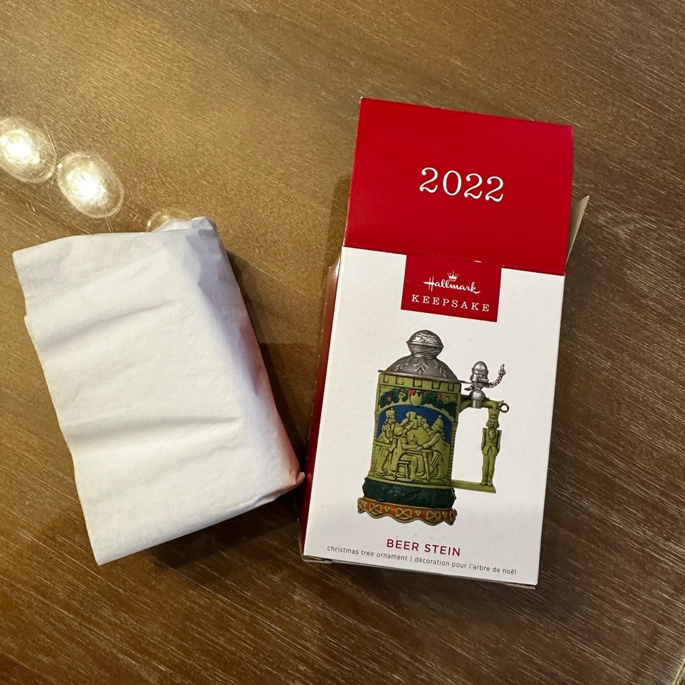 New Hallmark 2022 Beer stein ornament 
Only opened to take a picture.